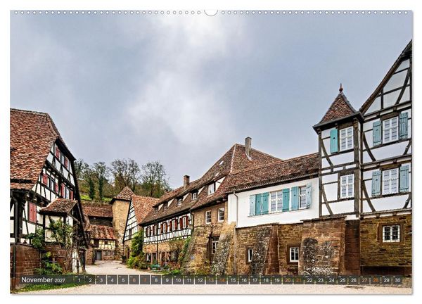 Produktbild: Idyllisches Fachwerk rund um Stuttgart (hochwertiger Premium Wandkalender 2027 DIN A2 quer), Kunstdruck in Hochglanz