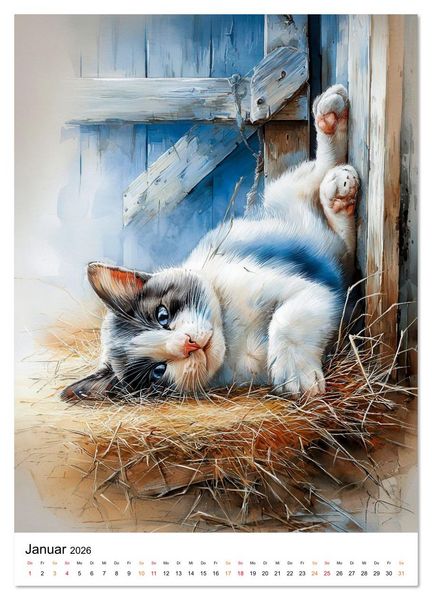 Produktbild: Bauernhof Tiere (hochwertiger Premium Wandkalender 2026 DIN A2 hoch), Kunstdruck in Hochglanz