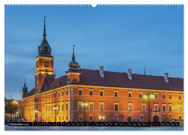 Produktbild: Ein Wochenende in Warschau (Wandkalender 2026 DIN A2 quer), CALVENDO Monatskalender