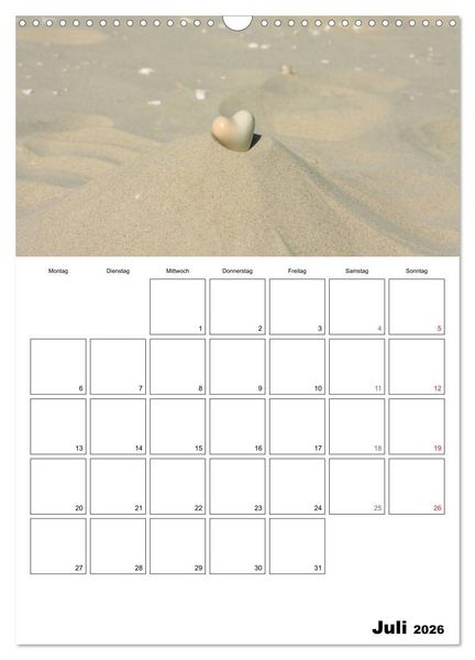 Produktbild: Ein herzliches Jahr (Wandkalender 2026 DIN A3 hoch), CALVENDO Monatskalender