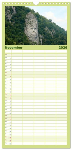 Produktbild: Familienplaner 2026 - Streifz&uuml;ge durch die Walachei mit 5 Spalten (Wandkalender, 21 x 45 cm) CALVENDO