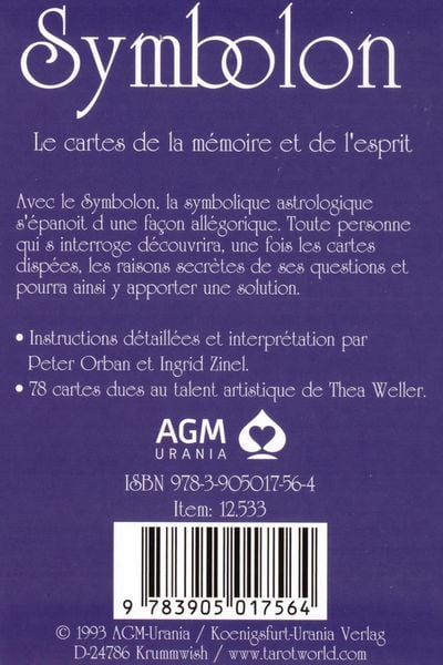 Produktbild: Symbolon FR: Les cartes de la m&eacute;moire et de l'esprit