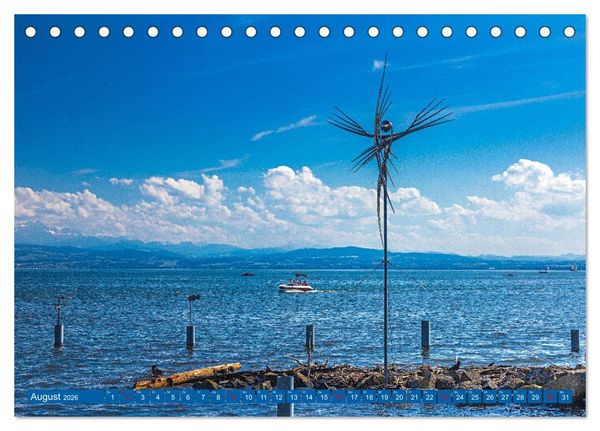 Produktbild: Drei L&auml;nder ein See - Bodensee (Tischkalender 2026 DIN A5 quer), CALVENDO Monatskalender