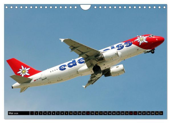Produktbild: Airbus Airliners (Wandkalender 2026 DIN A4 quer), CALVENDO Monatskalender
