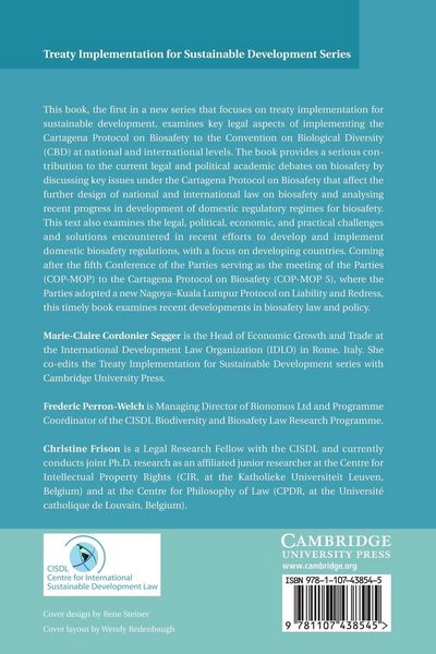 Produktbild: Legal Aspects of Implementing the Cartagena Protocol on Biosafety