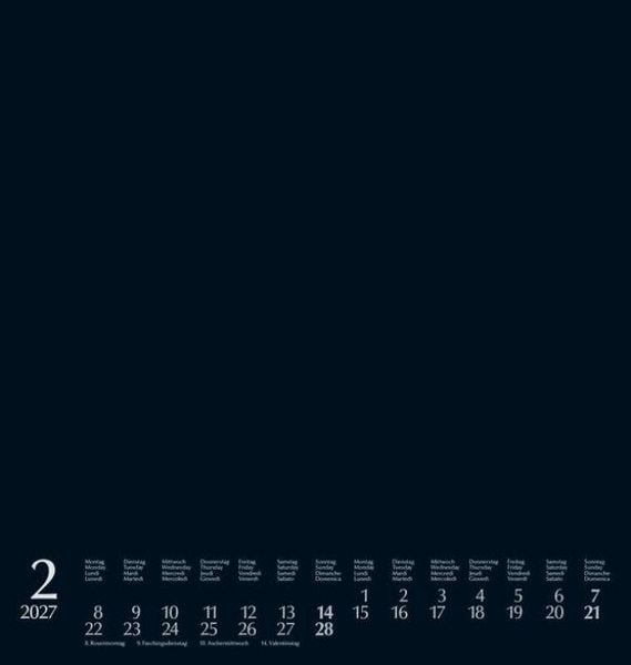 Produktbild: Foto-Malen-Basteln Bastelkalender schwarz gro&szlig; 2027