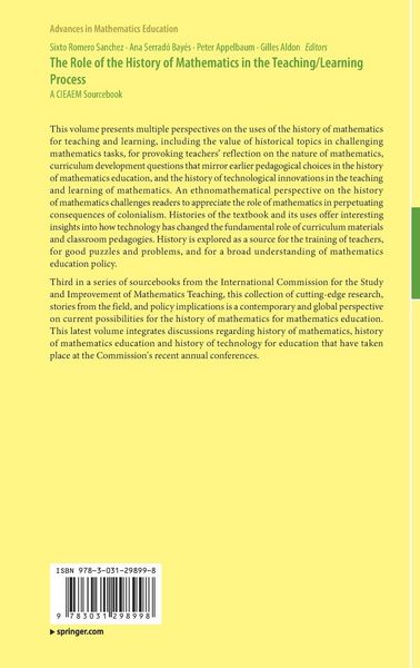 Produktbild: The Role of the History of Mathematics in the Teaching/Learning Process