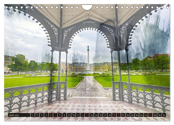 Produktbild: Experimentelle Fotografie - Schl&ouml;sser und Parks in Stuttgart (Wandkalender 2027 DIN A4 quer), CALVENDO Monatskalender