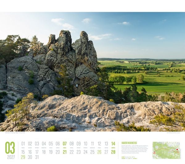 Produktbild: Deutschland Wanderland Kalender 2027 | Die sch&ouml;nsten Wanderwege