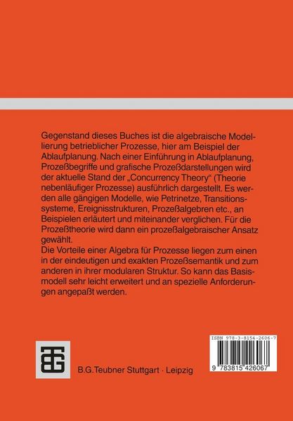 Produktbild: Proze&szlig;theorie der Ablaufplanung