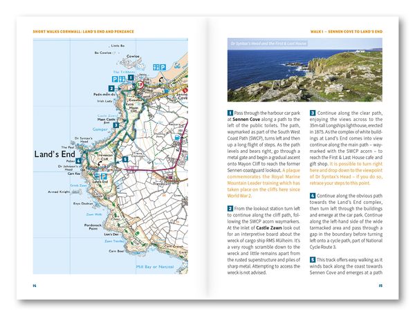 Produktbild: 15 Short Walks in Cornwall: Land's End and Penzance