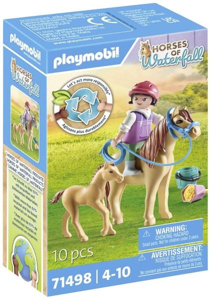 PLAYMOBIL 71498 - Horses of Waterfall - Kind mit Pony und Fohlen