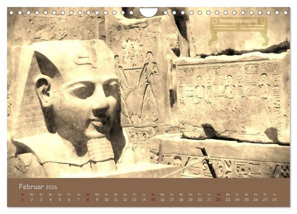 Produktbild: &Auml;gypten Nostalgie & Antike 2026 (Wandkalender 2026 DIN A4 quer), CALVENDO Monatskalender