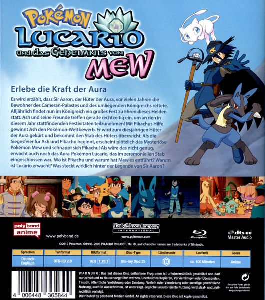 Produktbild: Pok&eacute;mon - Der Film: Lucario und das Geheimnis von Mew