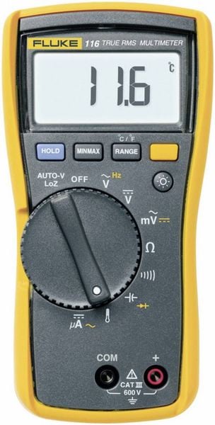 Fluke 116 Hand-Multimeter digital CAT III 600 V Anzeige (Counts): 6000