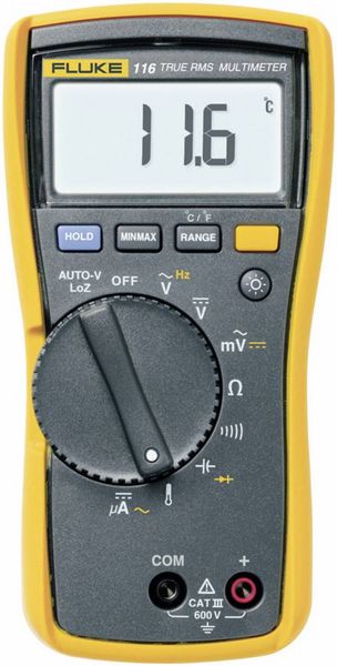 Fluke 116 Hand-Multimeter digital CAT III 600V Anzeige (Counts): 6000