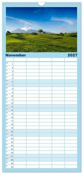 Produktbild: Familienplaner 2027 - Indonesien - Ein atemberaubender Inselstaat. mit 5 Spalten (Wandkalender, 21 x 45 cm) CALVENDO