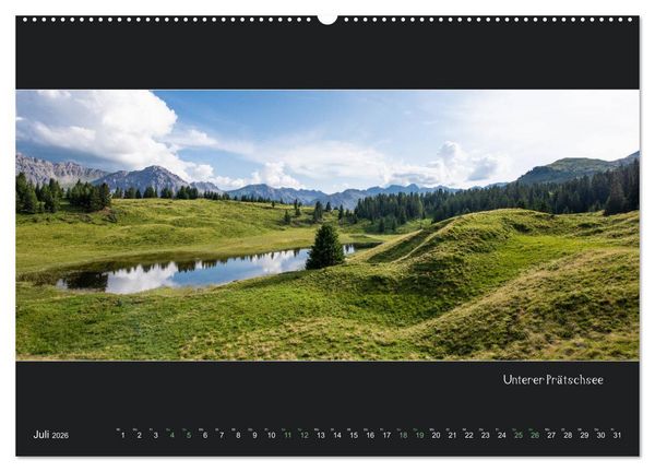 Produktbild: Arosa Panorama (hochwertiger Premium Wandkalender 2026 DIN A2 quer), Kunstdruck in Hochglanz
