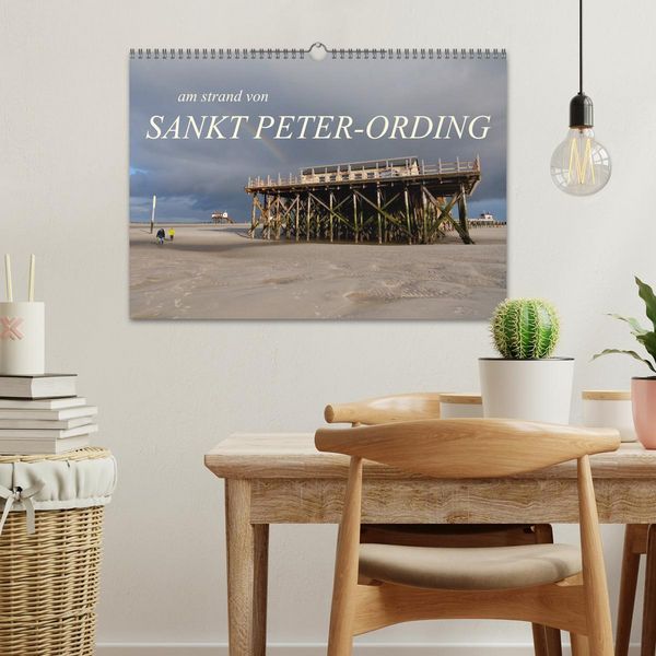 Produktbild: am strand von SANKT PETER-ORDING (Wandkalender 2026 DIN A3 quer), CALVENDO Monatskalender