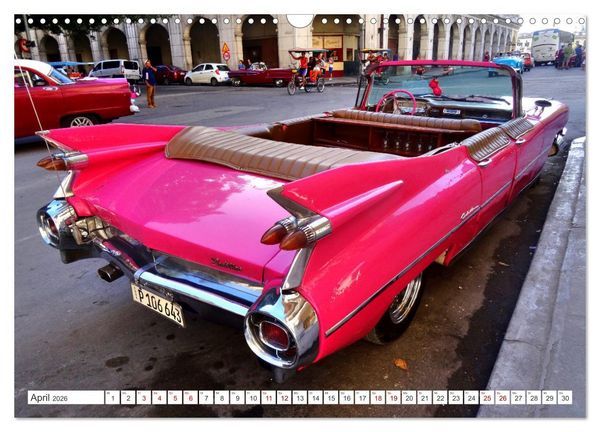 Produktbild: BEST OF CADILLAC - Traumschiff mit Bar und Flossen (Wandkalender 2026 DIN A3 quer), CALVENDO Monatskalender