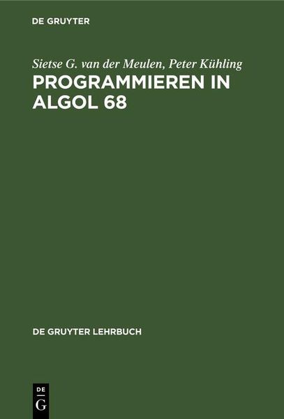 Produktbild: Programmieren in ALGOL 68