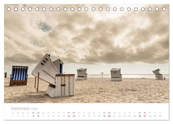 Produktbild: Sehnsucht Sylt (Tischkalender 2026 DIN A5 quer), CALVENDO Monatskalender