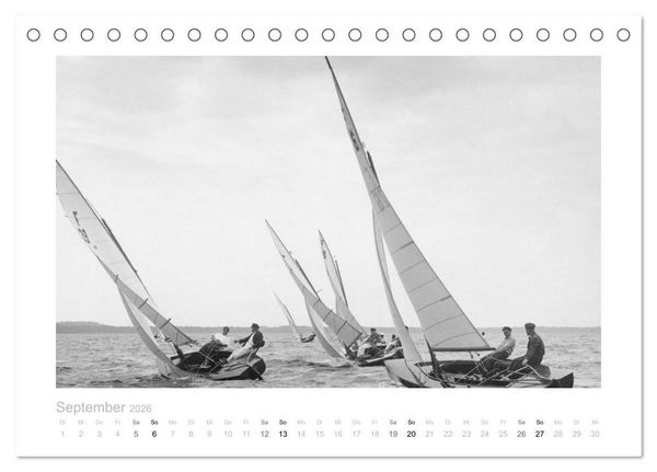 Produktbild: Unter Segeln und auf See (Tischkalender 2026 DIN A5 quer), CALVENDO Monatskalender