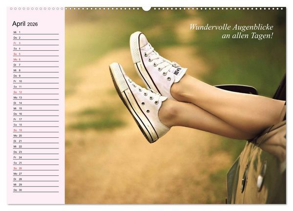 Produktbild: Der Freundinnen-Kalender. Was ich mir f&uuml;r dich w&uuml;nsche! (hochwertiger Premium Wandkalender 2026 DIN A2 quer), Kunstdruck in Hochglanz