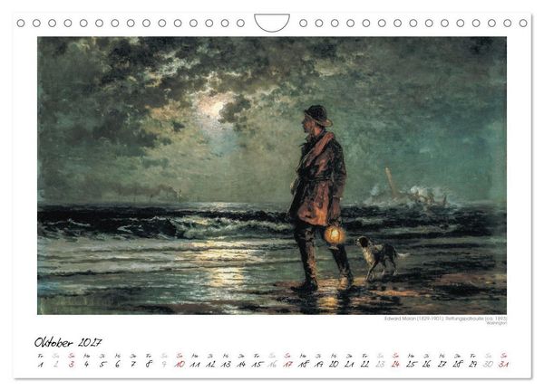 Produktbild: Im Mondschein. Malerische stille Nacht - Kunstkalender (Wandkalender 2027 DIN A4 quer), CALVENDO Monatskalender
