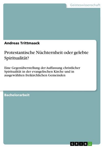 Produktbild: Protestantische N&uuml;chternheit oder gelebte Spiritualit&auml;t?