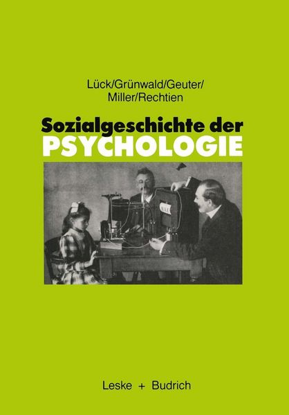 Produktbild: Sozialgeschichte der Psychologie