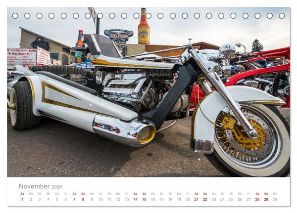 Produktbild: Sturgis - Die ber&uuml;hmteste Motorrad-Rallye der Welt (Tischkalender 2026 DIN A5 quer), CALVENDO Monatskalender