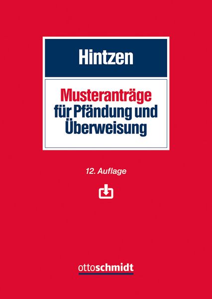 Produktbild: Musterantr&auml;ge f&uuml;r Pf&auml;ndung und &Uuml;berweisung