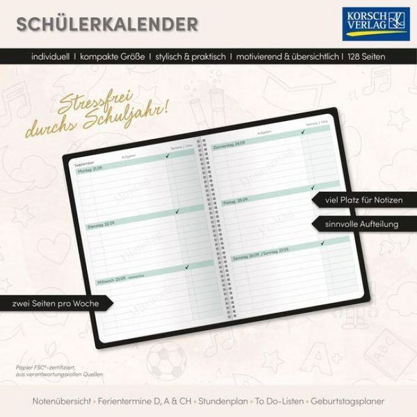 Produktbild: Sch&uuml;lerkalender Planlos 2026/2027