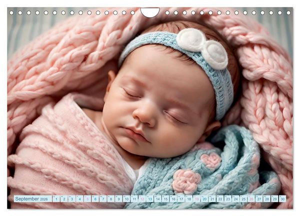 Produktbild: Schlummernde Babys (Wandkalender 2026 DIN A4 quer), CALVENDO Monatskalender