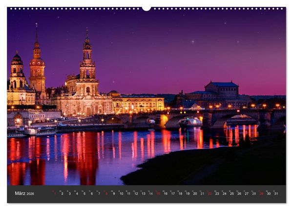Produktbild: Barockstadt Dresden (Wandkalender 2026 DIN A2 quer), CALVENDO Monatskalender