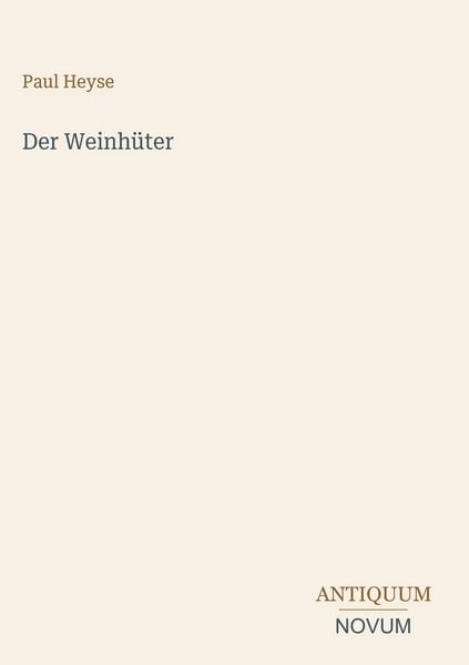 Produktbild: Der Weinh&uuml;ter