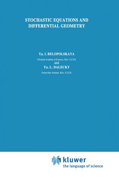 Produktbild: Stochastic Equations and Differential Geometry