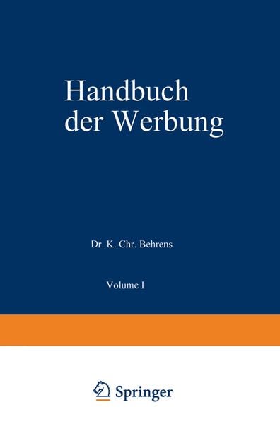 Produktbild: Handbuch der Werbung