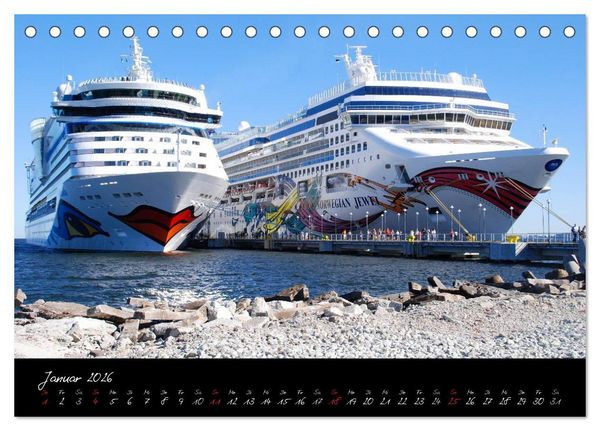 Produktbild: Kreuzfahrt zu den Metropolen der Ostsee - Conrad Stein Verlag (Tischkalender 2026 DIN A5 quer), CALVENDO Monatskalender