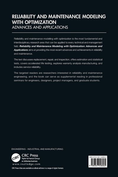 Produktbild: Reliability and Maintenance Modeling with Optimization