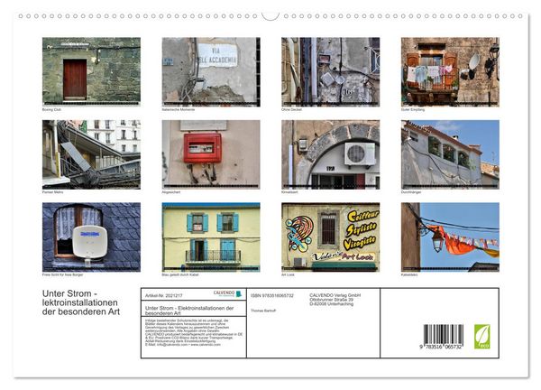 Produktbild: Unter Strom - Elektroinstallationen der besonderen Art (hochwertiger Premium Wandkalender 2026 DIN A2 quer), Kunstdruck in Hochglanz
