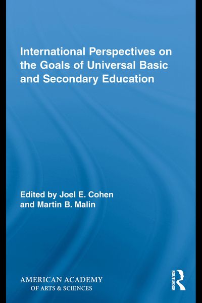 Produktbild: International Perspectives on the Goals of Universal Basic and Secondary Education