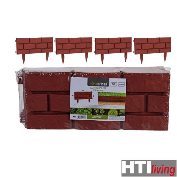 Produktbild: HTI-Living BEETEINFASSUNG 4ER SET 42X17,5 CM 8X SPITZE 12,5 C