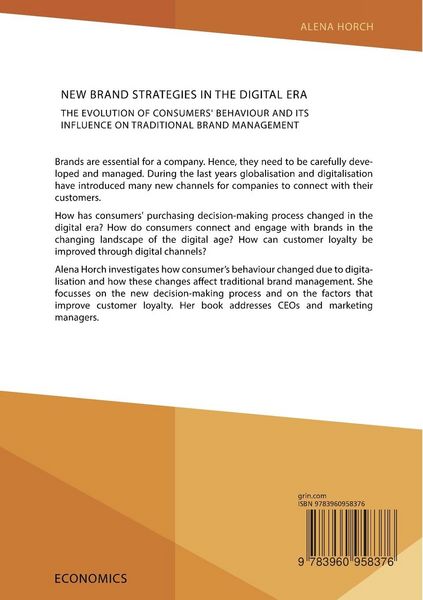 Produktbild: New Brand Strategies in the Digital Era. The Evolution of Consumers' Behaviour and its Influence on Traditional Brand Management