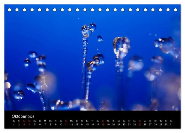 Produktbild: Wassertropfen (Tischkalender 2026 DIN A5 quer), CALVENDO Monatskalender