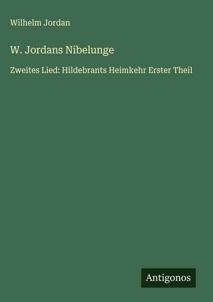 Produktbild: W. Jordans Nibelunge