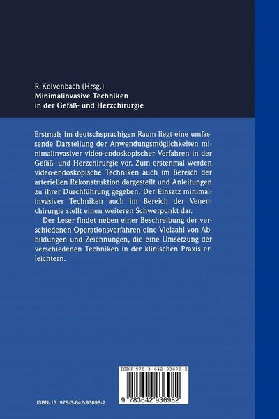 Produktbild: Minimalinvasive Techniken in der Gef&auml;&szlig;- und Herzchirurgie