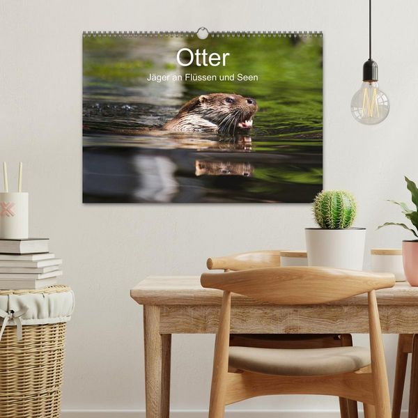 Produktbild: Otter - J&auml;ger an Fl&uuml;ssen und Seen (Wandkalender 2026 DIN A3 quer), CALVENDO Monatskalender