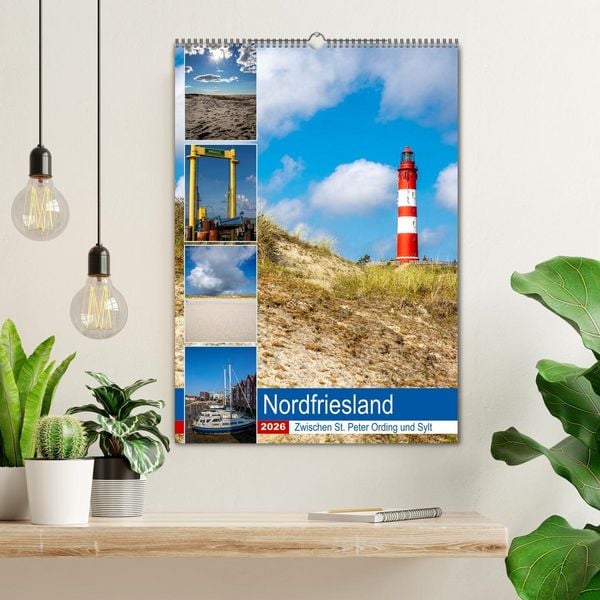 Produktbild: Nordfriesland, Zwischen St. Peter Ording und Sylt (Wandkalender 2026 DIN A2 hoch), CALVENDO Monatskalender